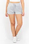 Juicy Couture Plain Basic Short In Grey Powder Heather In Multi