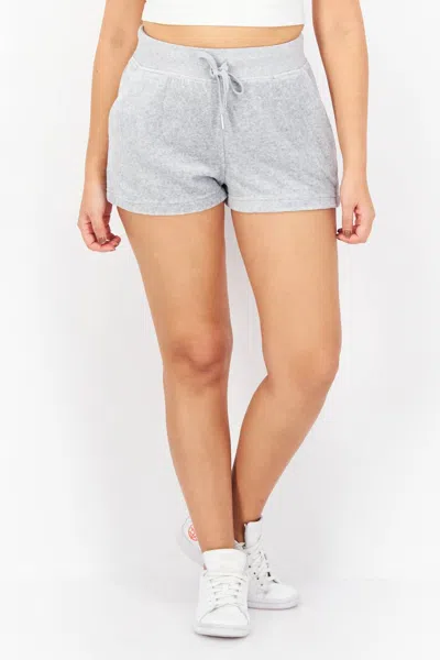 Juicy Couture Plain Basic Short In Grey Powder Heather In Multi