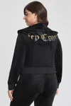 Juicy Couture Plus-size 30th Birthday Ombre Bling Hoodie In Black