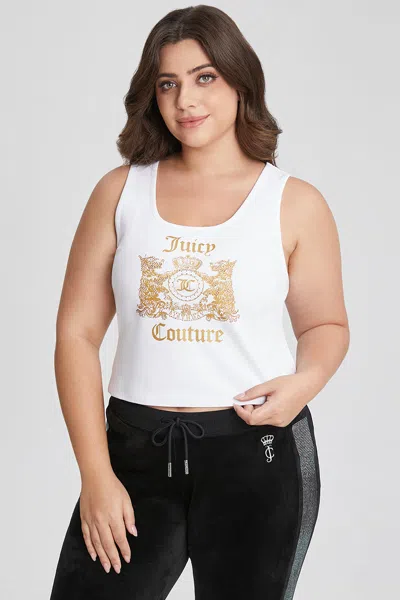Juicy Couture Plus-size 30th Birthday Scottie Dogs Tank In White