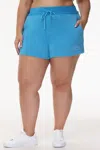 Juicy Couture Plus-size French Terry Embroidered Shorts In Blue