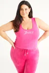 Juicy Couture Plus-size Small Bling Tank Top In Pink
