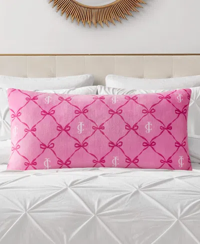 Juicy Couture Plush Body Pillow, 18" X 36" In Pink