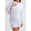 Juicy Couture White Polyester Sweatshirt In Red