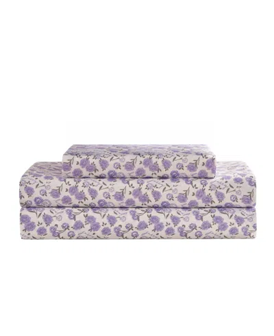 Juicy Couture Printed Microfiber 3-piece Sheet Set, Twin In Pink