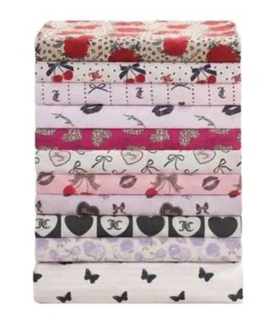 Juicy Couture Printed Microfiber Sheet Sets In Multi