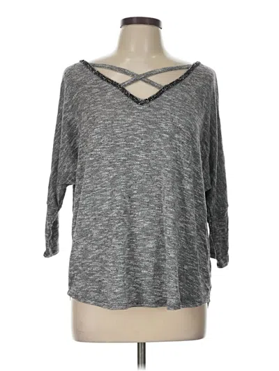 Pre-owned Juicy Couture Pullover Sweater In Gray
