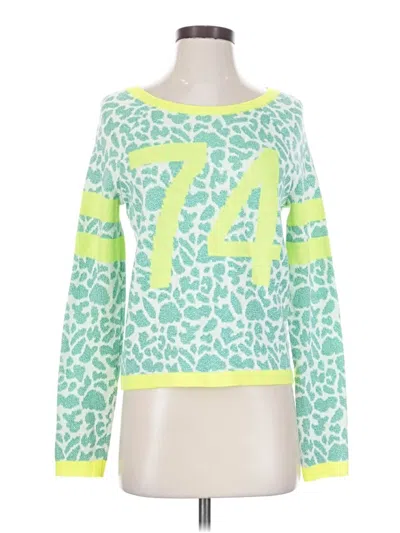 Pre-owned Juicy Couture Pullover Sweater In Green