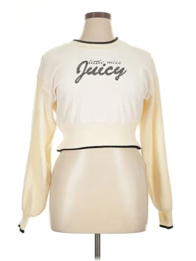 Juicy Couture Pullover Sweater In White