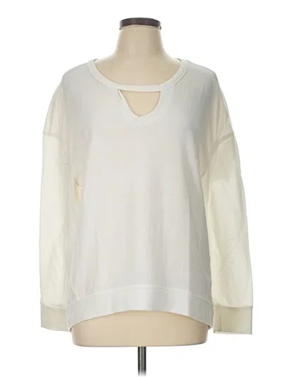 Pre-owned Juicy Couture Pullover Sweater In White