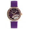 Juicy Couture Purple Synthetic Women's Watch In Purple