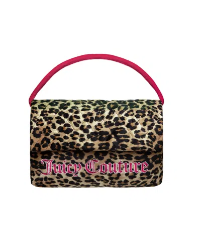 Juicy Couture Purse Shaped Decorative Pillow, 10" X 16" In Animal Print