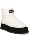 Juicy Couture Quilted Platform Boots In White