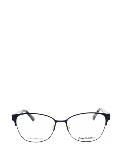 Juicy Couture Rectangle-frame Glasses In Blue