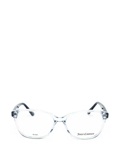 Juicy Couture Rectangle-frame Glasses In Gray