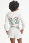 Juicy Couture Retro Cotton Velour Hoodie In White