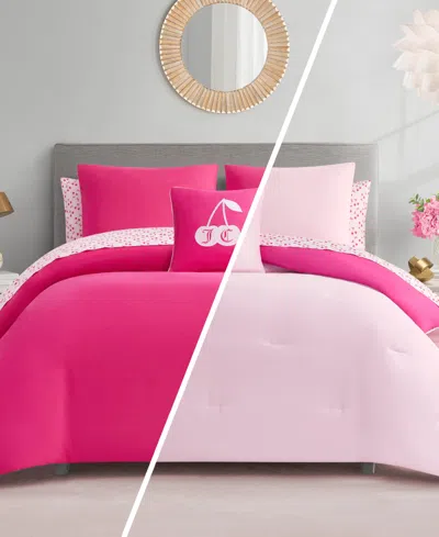 Juicy Couture Reversible 8-pc. Bed In A Bag Comforter Set, Queen In Pink
