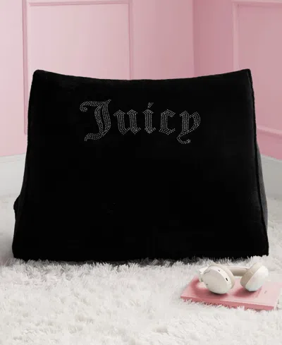 Juicy Couture Rhinestone Wedge Pillow, 18" X 24" In Black