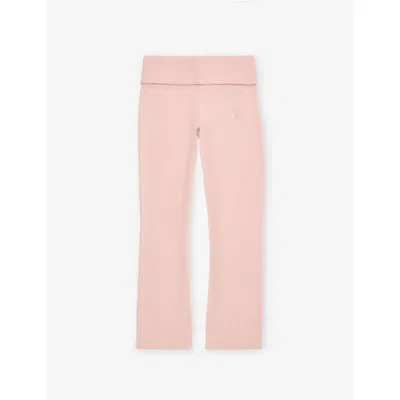 Juicy Couture Kids' Rhinestone-embellished Knitted Jogging Bottoms 7-15 Years Lotu In Pink