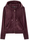 Juicy Couture Jewel Robertson Hoodie Clothing In Dark Red