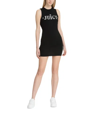 Juicy Couture Rodeo Prince Mini Dress In Black