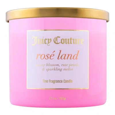 Juicy Couture Rose Land Scented Candle In Pink