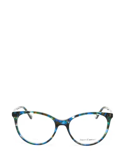 Juicy Couture Round-frame Glasses In Blue