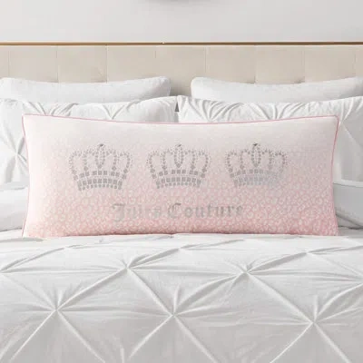 Juicy Couture Royal Crowns Decorative Pillow In Light Pink