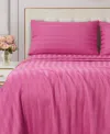 Juicy Couture Royal Dreams Damask Stripe 300-thread Count Sateen Cotton 4-pc. Sheet Set, Full In Hot Pink