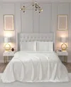 Juicy Couture Satin 3 Piece Sheet Set, Twin In Ivory