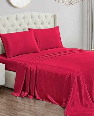 JUICY COUTURE SATIN 4 PIECE SHEET SET, FULL