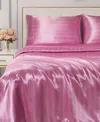 Juicy Couture Satin Damask 4-pc. Sheet Set, King In Pink