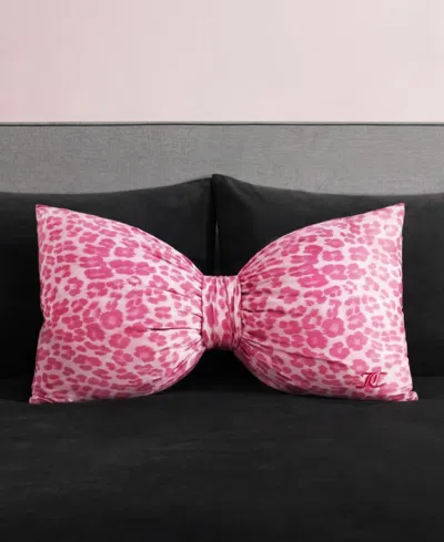 Juicy Couture Shaped Decorative Pillow, 14" X 24" In Multi