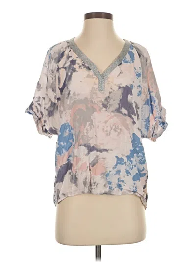 Pre-owned Juicy Couture Short Sleeve Blouse In Blue