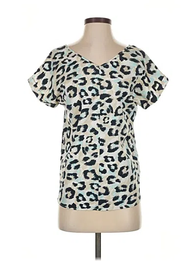 Pre-owned Juicy Couture Short Sleeve Blouse In Blue