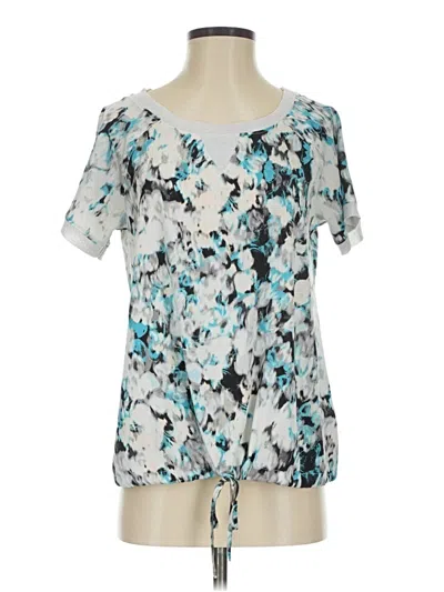 Pre-owned Juicy Couture Short Sleeve Blouse In Blue
