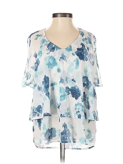 Pre-owned Juicy Couture Short Sleeve Blouse In Blue