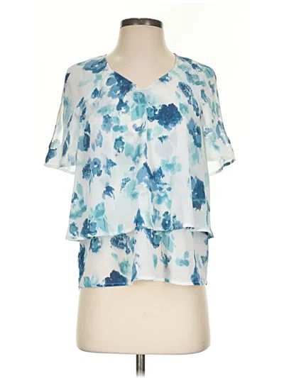 Pre-owned Juicy Couture Short Sleeve Blouse In Blue
