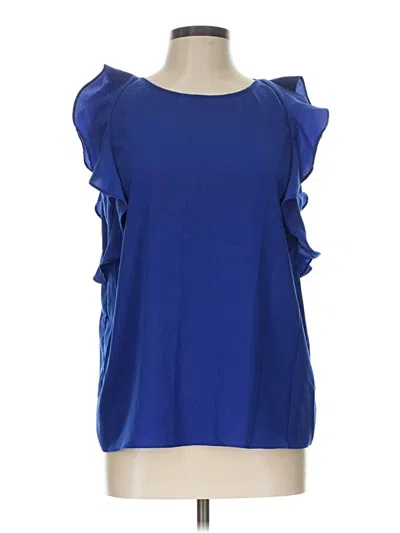 Pre-owned Juicy Couture Short Sleeve Blouse In Blue