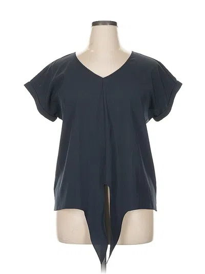 Pre-owned Juicy Couture Short Sleeve Blouse In Gray