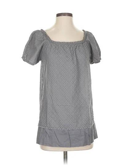 Pre-owned Juicy Couture Short Sleeve Blouse In Gray