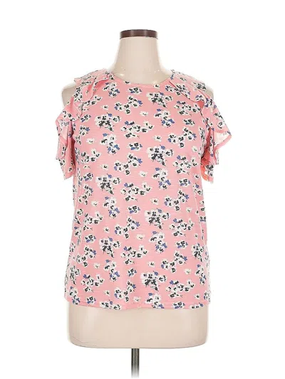 Pre-owned Juicy Couture Short Sleeve Blouse In Pink