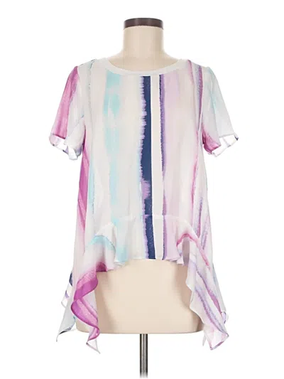 Pre-owned Juicy Couture Short Sleeve Blouse In Purple
