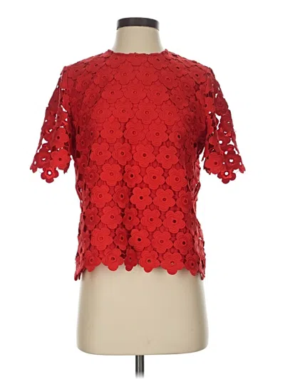 Pre-owned Juicy Couture Short Sleeve Blouse In Red
