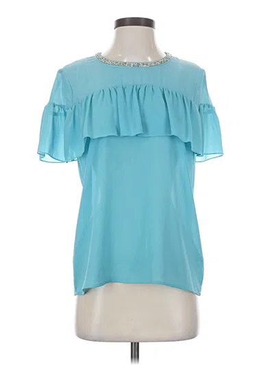 Pre-owned Juicy Couture Short Sleeve Blouse In Teal
