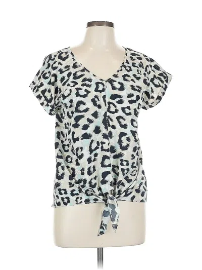 Pre-owned Juicy Couture Short Sleeve Blouse In White