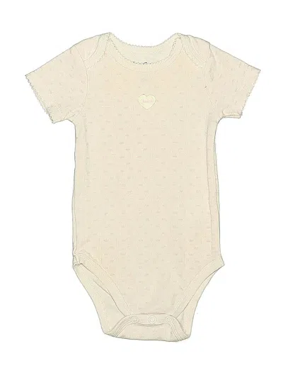 Pre-owned Juicy Couture Babies' Short Sleeve Onesie In White