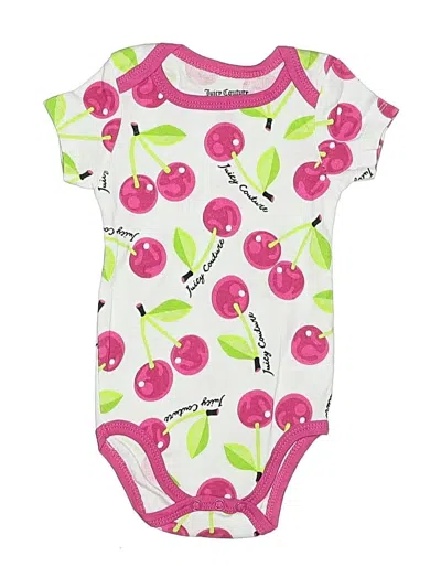 Pre-owned Juicy Couture Babies' Short Sleeve Onesie In White