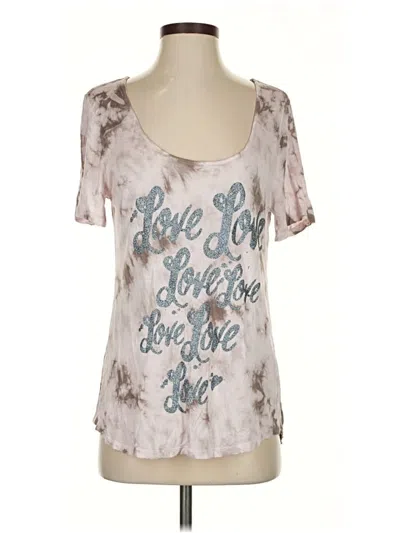 Pre-owned Juicy Couture Short Sleeve T-shirt In Silver