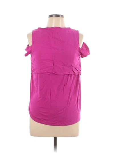 Pre-owned Juicy Couture Short Sleeve Top Pink One Shoulder Neckline Tops